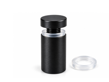 Distanțier semnalistică Folina din inox, negru mat, 12 x 25 mm