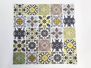 Faianţă autoadezivă 3D Smart Tiles Porto, Folina, multicolor - set 10 bucăţi
