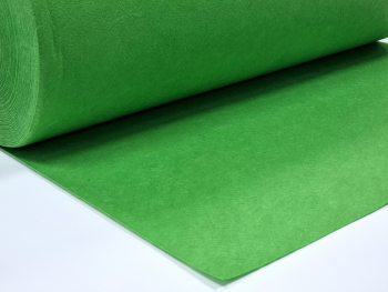 Fetru la metru, pâslă verde cu grosime de 1 mm, cu lățimea de 100cm