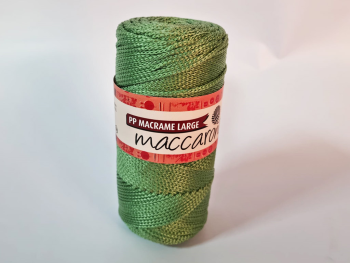 Fir macrame verde, Maccaroni PP macrame large