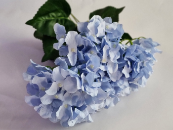 Buchet flori artificiale albastre, 5 fire, 60 cm înălţime