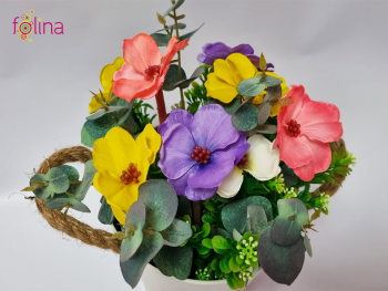 galetusa-decorativa-alba-cu-flori-artificiale-multicolore-2434