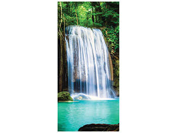 Folie cabină duş, Folina, sablare cu model cascadă tropicală, rolă de 100x210 cm folie-cabina-dus-folina-model-Cascada-tropicala-100-210-cm-6184