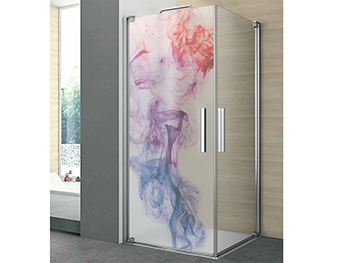 Folie cabină duş, Folina, model abstract, dimensiune folie autoadezivă 100x210 cm
