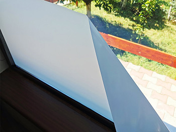 Folie geam autoadezivă Basic, Aslan DFL20, sablare lăptoasă, lățime 152 cm