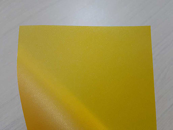 Folie geam autoadezivă galbenă Etched 67