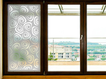 Folie sablare Tivoli, Folina, cu model geometric, pentru uşi din sticlă, rolă de 100x210 cm