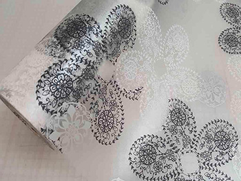 Folie geam autoadezivă Elegance, Folina, imprimeu floral stilizat, 90x100 cm