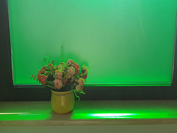 Folie geam sablat ColourEtched, Aslan, uni, verde, lățime 122 cm