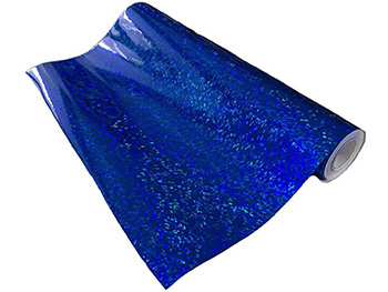 Folie hologramă, Kointec, albastră, autoadezivă, 100 cm lăţime