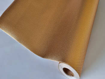 Folie protecţie sertar cu aspect metalic auriu, fără adeziv, rolă de 45cm x 10 metri