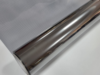 Folie protecție solară Reflectiv ATH101, argintie cu  microperforații, aplicare la interior, 152 cm lățime, la metru liniar