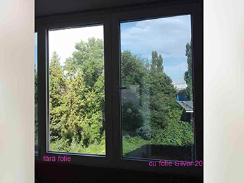 Folie protecție solară reflexivă Silver 20 Interior, cu efect de oglindă, 152 cm lăţime