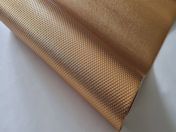 Folie protecţie sertar cu aspect metalic auriu, fără adeziv, material impermeabil, rolă de 45x200 cm