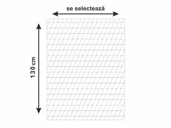 Folie tablă şcolară cu liniatură tip 1, whiteboard autocolant, 130 cm lăţime