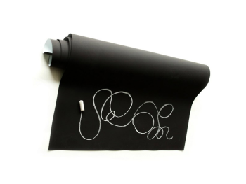 Autocolant tablă de scris cu cretă Blackboard, X-Film, folie autoadezivă neagră, 50x120 cm