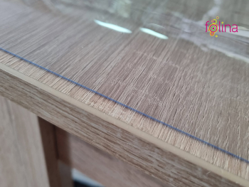 Folie protecţie din PVC 1 mm transparent, fără adeziv, cu o tentă ușor albăstruie, 137 cm lăţime