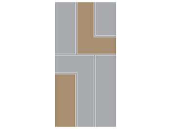 Folie sablare Rania, Folina, model geometric maro, pentru uşi din sticlă, rolă de 100x210 cm folie-geam-autoadeziva-rania-folina-model-geometric-maro-6306