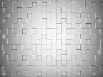 Fototapet 3D Cubes, WG, model pătrate argintii, 366x254 cm