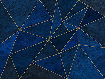 Fototapet La Mer, Komar, model geometric albastru, 400x280 cm