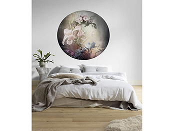 Fototapet rotund Flemish flowers, Komar, aranjament floral, autoadeziv, 125 cm diametru fototapet-autoadeziv-flemish-flowers-komar-9384