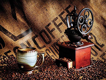 Fototapet Coffee grinder, AGDesign, pentru bucătărie, model cafea,160x110 cm