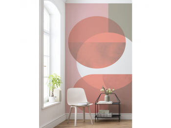 Fototapet forme geometrice colorate, Komar Form, pe suport vlies, 200x280 cm fototapet-cercuri-komar-form-4891