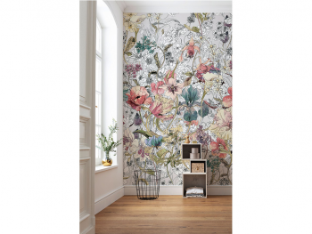 Fototapet floral multicolor, Komar Magic Meadow, pe suport vlies, 200x250 cm