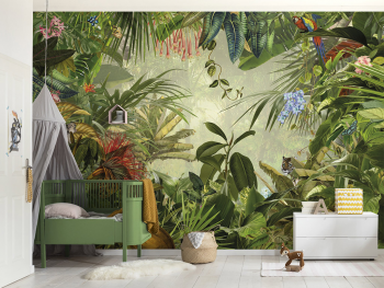 Fototapet peisaj junglă Into the wild, Komar, decor exotic, 368 x 248 cm