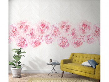 Fototapet floral roz, Marburg 47260, pe suport vlies, 159x270 cm