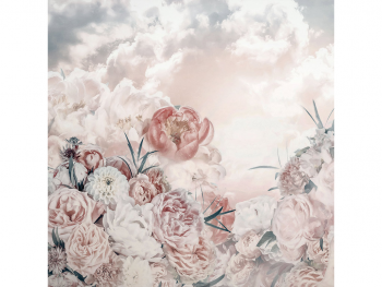 Fototapet floral Blossom Clouds, Komar, nuanţe pastel, 250x250 cm