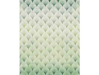 Fototapet Ecailles, Komar, model geometric verde, 200x280 cm