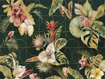 tapet-living-verde-floral-komar-if4066-9167