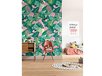 Fototapet camera copii Minnie Tropical, Komar, verde - 200x280 cm