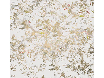 Fototapet Golden Feathers, Komar, accente metalice aurii, 300x280 cm