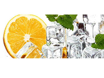 Fototapet bucătărie Lemon and Ice - 375x150 cm
