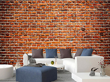 Fototapet Old Brick, Dimex, imitatie zid de cărămidă maro, 375x250 cm