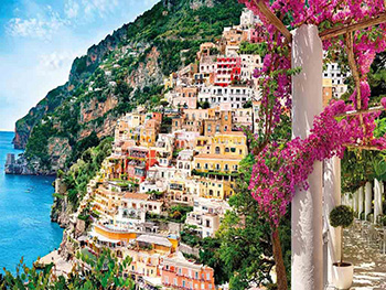 Fototapet Positano, Komar, decorațiune peisaj multicolor, dimensiune fototapet 368x248 cm fototapet-peisaj-Positano-5318