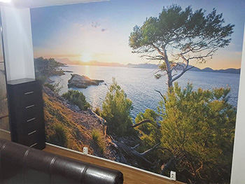 Fototapet Southern Light, Komar, decorațiune cu peisaj apus la mare, fototapet 400x250 cm