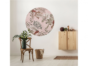 Fototapet rotund Adorn, Komar, model floral, autoadeziv, 125 cm