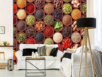 Fototapet bucătărie Spice Bowls, Dimex, multicolor, 375x250 cm
