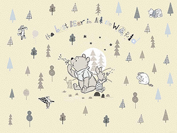 Fototapet cameră copii cu Ursuleţul Winnie the Pooh Best Bear, Komar, 368x254 cm