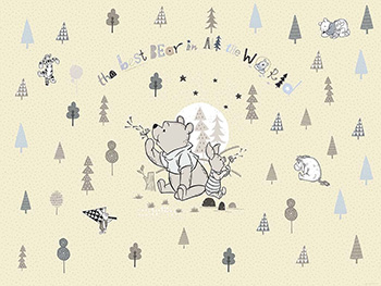 Fototapet cameră copii cu Ursuleţul Winnie the Pooh Best Bear, Komar, 368x254 cm fototapet-winnie-the-pooh-best-bear-2766