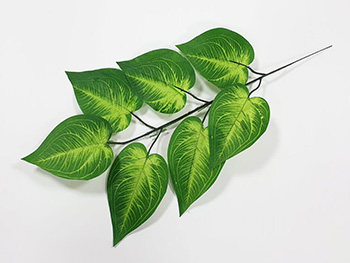 Buchet 5 plante artificiale Frunze verzi, 30 cm înălţime