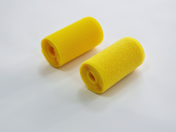 Set bandă arici, Velcro cu adeziv, benzi Hook and Loop, set bandă cu scai și puf ideală pentru cusut, role cu lățimea de 10cm - culoarea galbenă