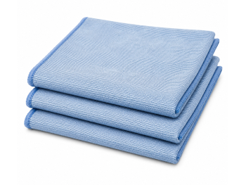 Set 3 lavete premium din microfibră cu striații, 30 x 30 cm – pentru sticlă și ecrane