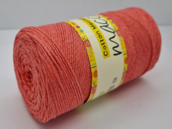 Fir textil Maccaroni Cotton Macrame roz somon
