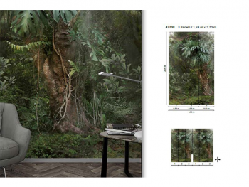 Fototapet pădure tropicală, Marburg 47208, pe suport vlies, 159x270 cm