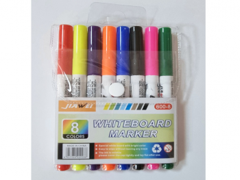 Set 8 markere colorate pentru whiteboard