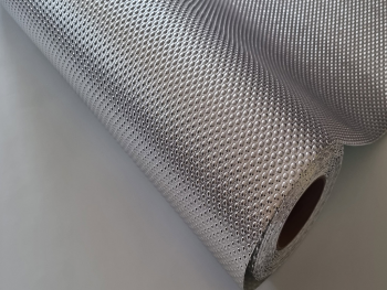 Folie protecţie sertar cu aspect metalic argintiu, fără adeziv, material impermeabil, rolă de 45x200 cm